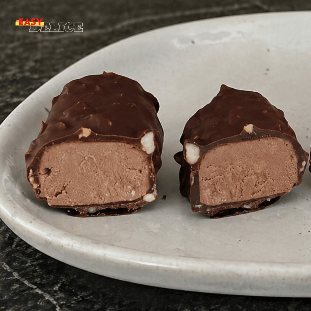 Chocolate & Peanut Ice Cream Bars (Ultra Creamy Homemade Snickers Style)